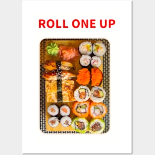 Roll one up sushi 3 Posters and Art